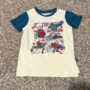 Rags to Raches Marvel Comic Panel Tee - Blue, White, Red